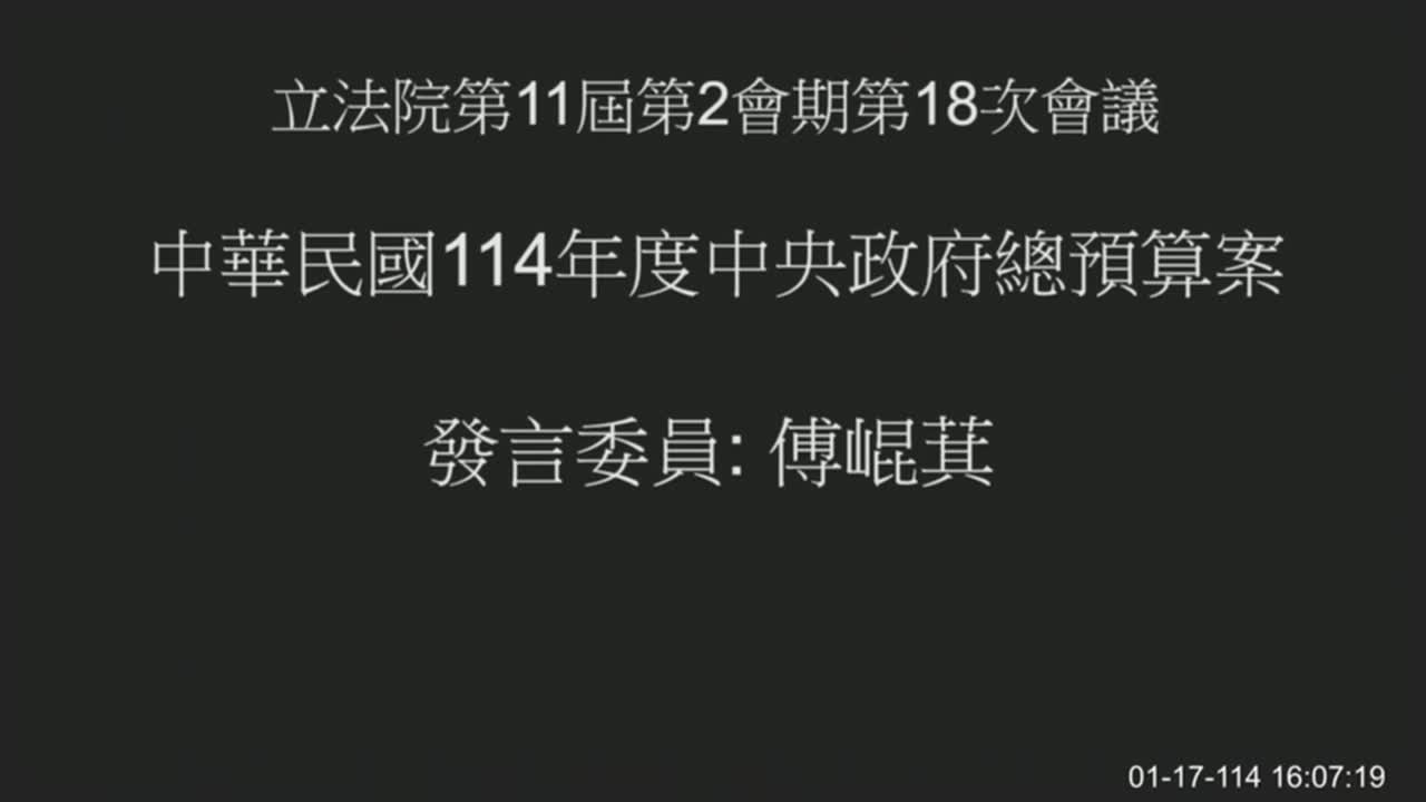 中華民國114年度中央政府總預算案審查總報告的圖片